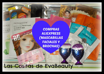 Compras Aliexpress (Mascarillas faciales y Brochas)