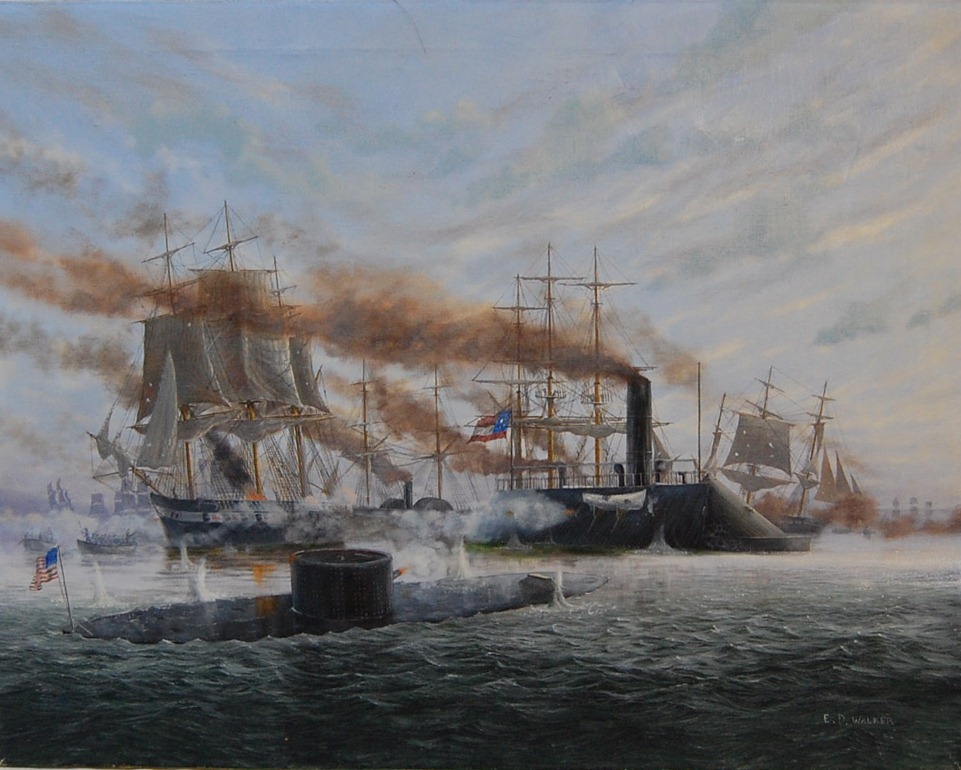 Artifact Spotlight: Battle of Hampton Roads Painting, 1981