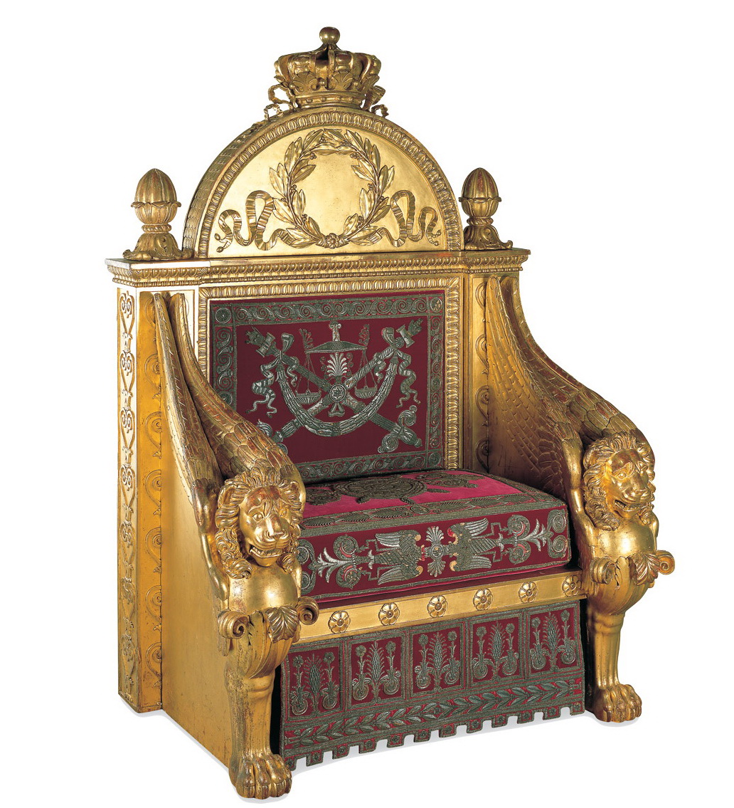 кресло в виде трона