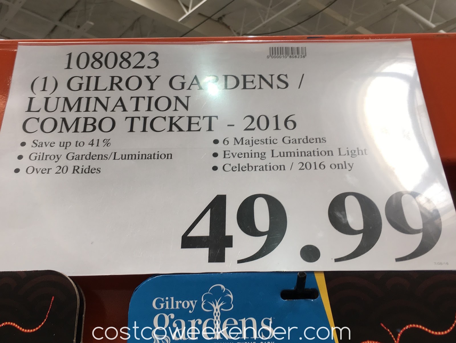 Gilroy Gardens Lumination Day And Night Combo Ticket 2016