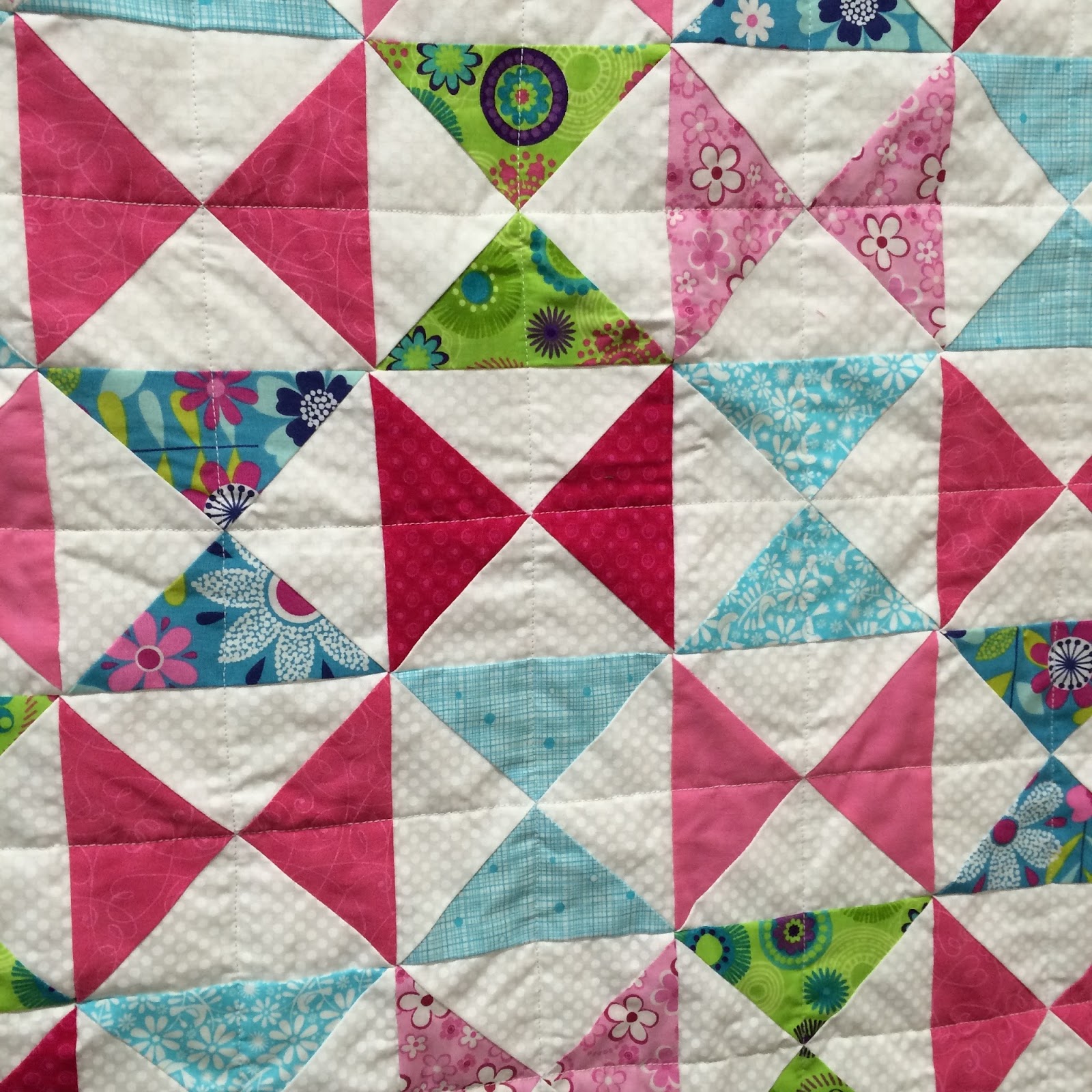 Hand Made Karma: Hourglass Baby Quilt for Baby Butler