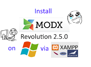Install MODX Revolution 2.5 CMS on Windows ( XAMPP 5.6.21 ) tutorial 