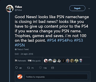  rumores del cambio de nombre en PSN
