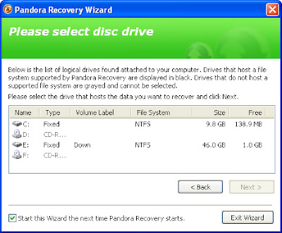 Pandora Recovery