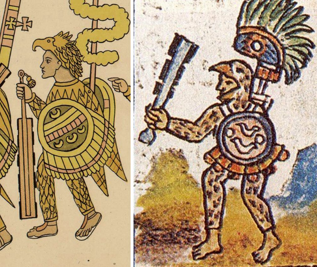 For Tenochtitlan, relation of a graphic novel: The Eagle Warrior in Art /  Los Guerreros Águila en el Arte