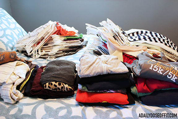 Use the KonMari Method to organize and tidy your clothing by category.