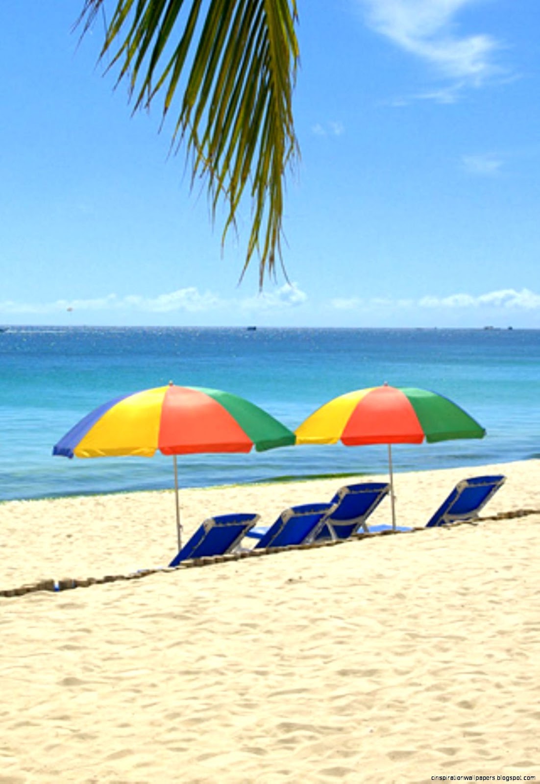 Tropical Beach Background iPhone 6