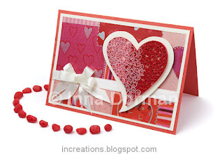 Quilled Valentine's Day card