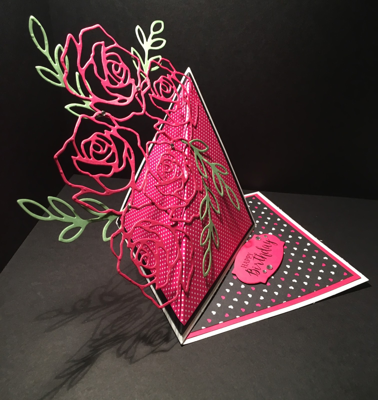 DaisyFlower Rose Wonder Twisted Easel Card