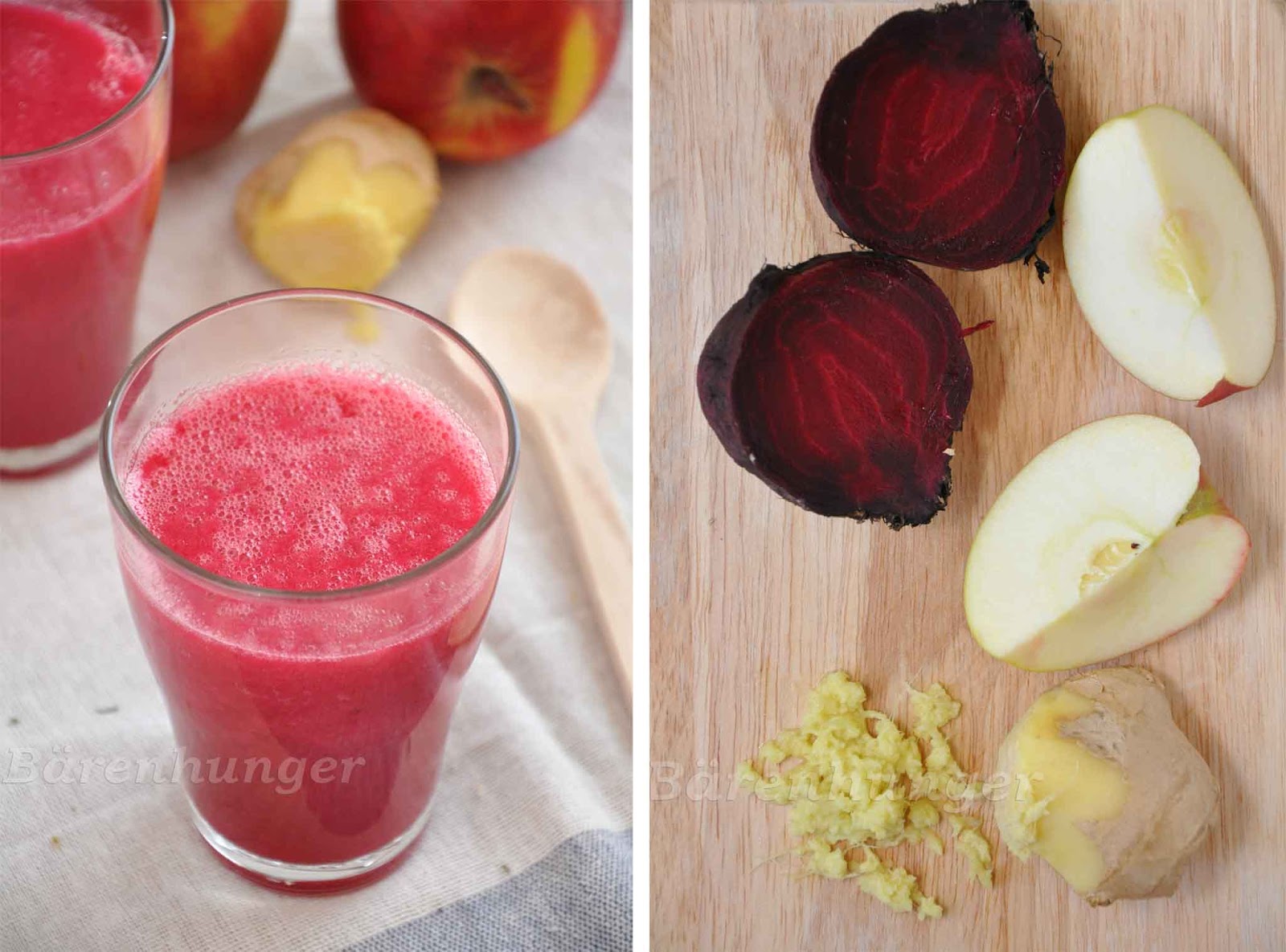 Apfel Rote Beete Ingwer Smoothie | Bärenhunger | Bloglovin’ Apfel Rote Beete Ingwer Smoothie | Bärenhunger | Bloglovin’