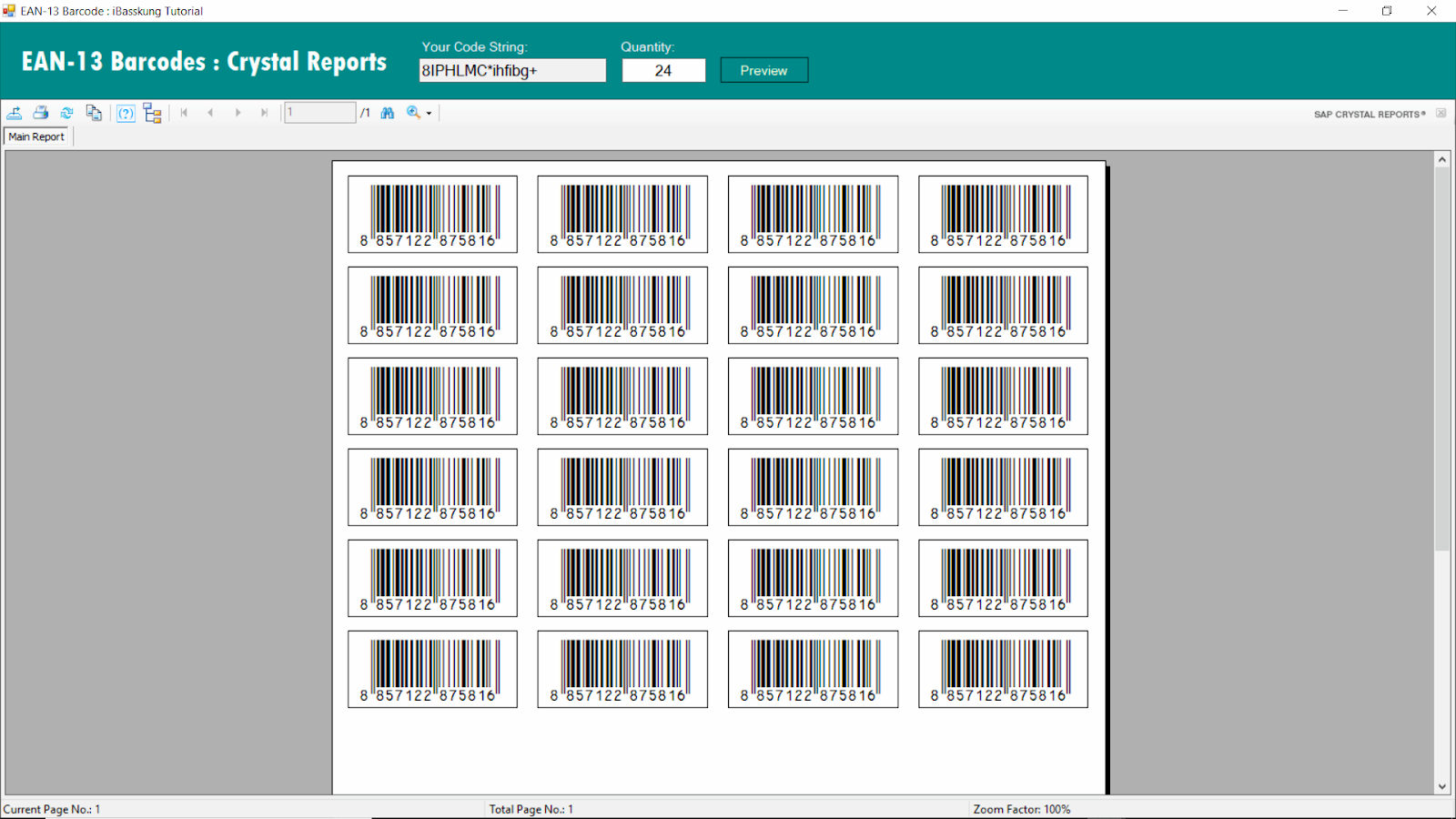 Visual Basic Programming How to Create EAN13 Barcode Generator