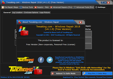 تحميل برنامج Tweaking.com Windows Repair لإسترجاع وإصلاح ملفات النظام للويندوز