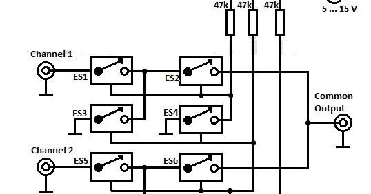 Multiplexer Switch with 4066 Circuit Diagram - Switched ...