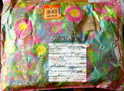 Gelli Plated Jiffy Bag by Jo (Fiddlesnips)