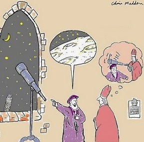 Galileo & The Pope in 1611 by Chris Madden.