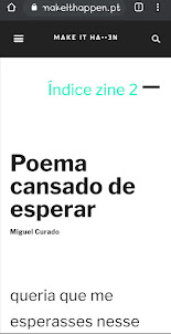 Inatingível na 'zine' Eco dos Pássaros