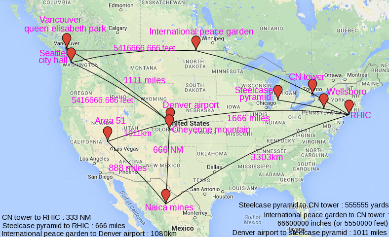 Ley Lines Colorado Map.