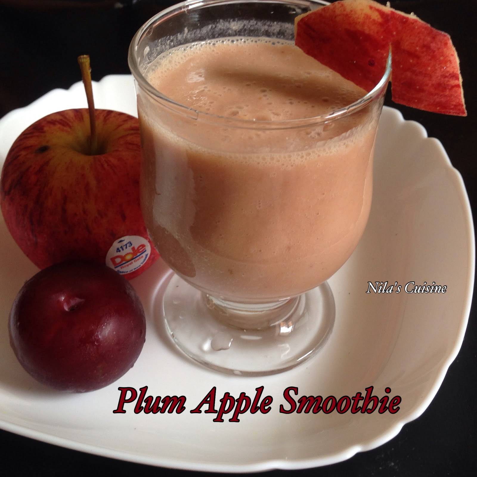 Nila's Cuisine Plums Apple Smoothie