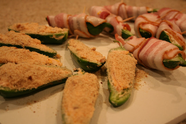 Big Green Egg:  Jalapeño Poppers Two Ways with bacon and sweet BBQ Sauce | The Lowcountry Lady