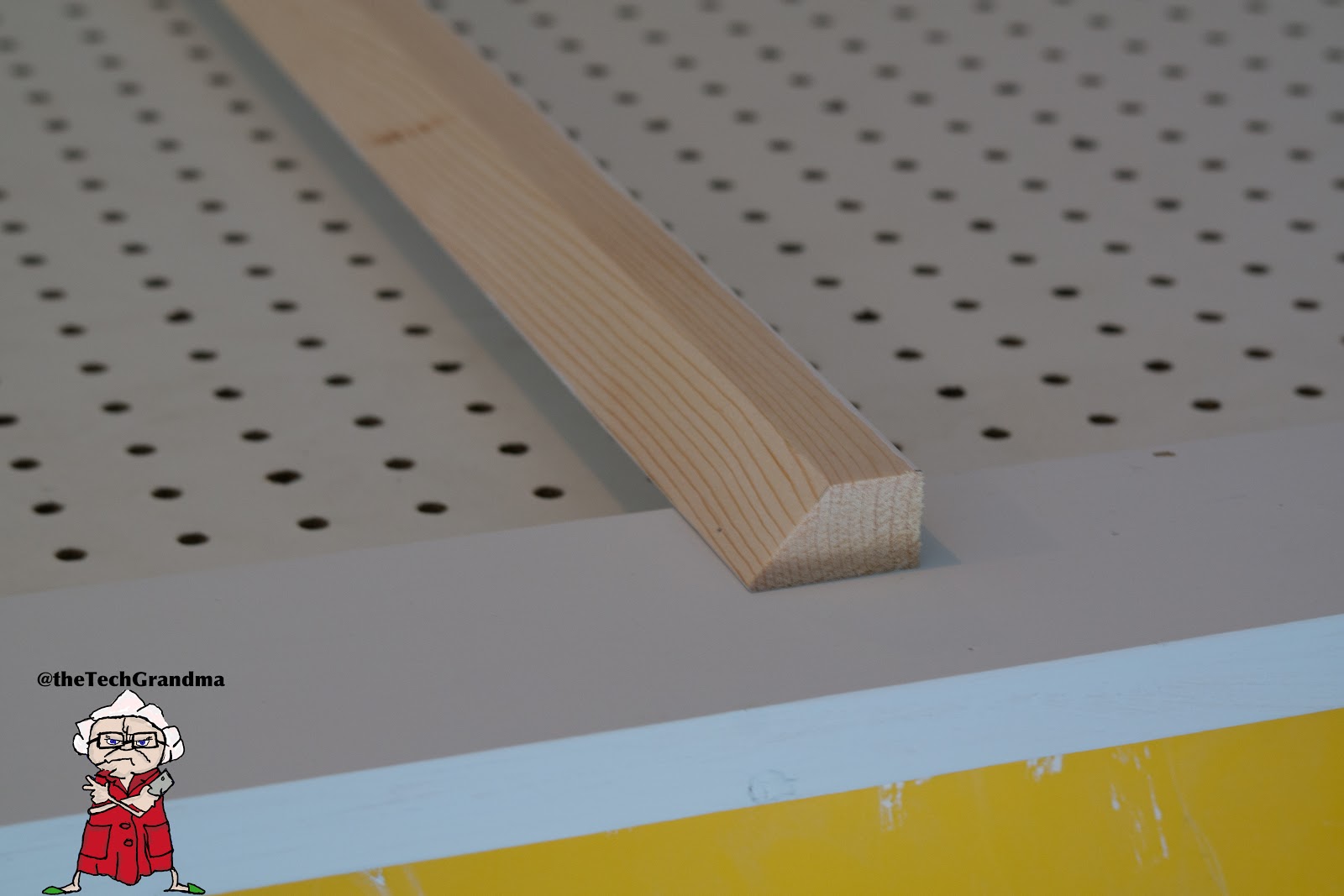 The Tech Grandma thread board for my sewing space