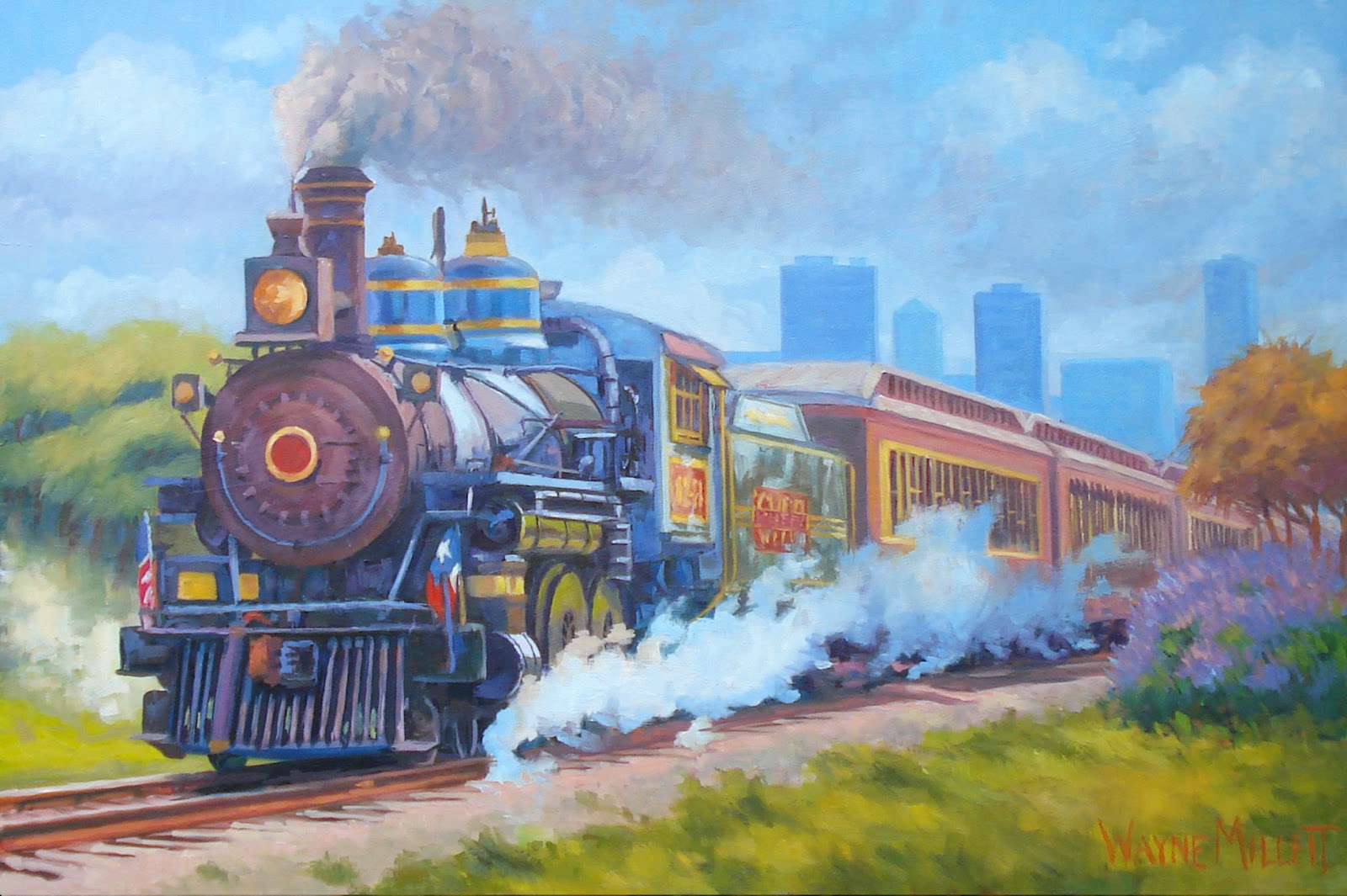 Artboy's Artwork My Oil Paintings Trains, Planes and Automobiles