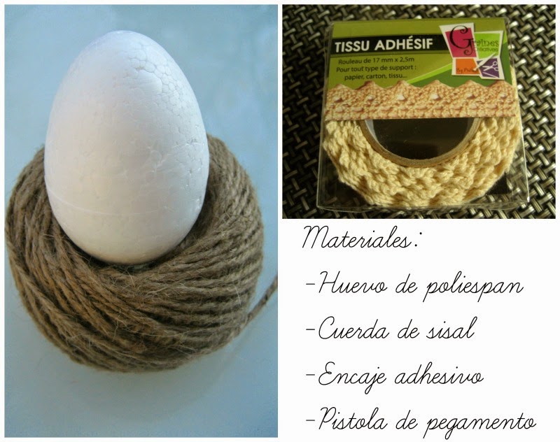 materiales para decorar huevo de Pascua
