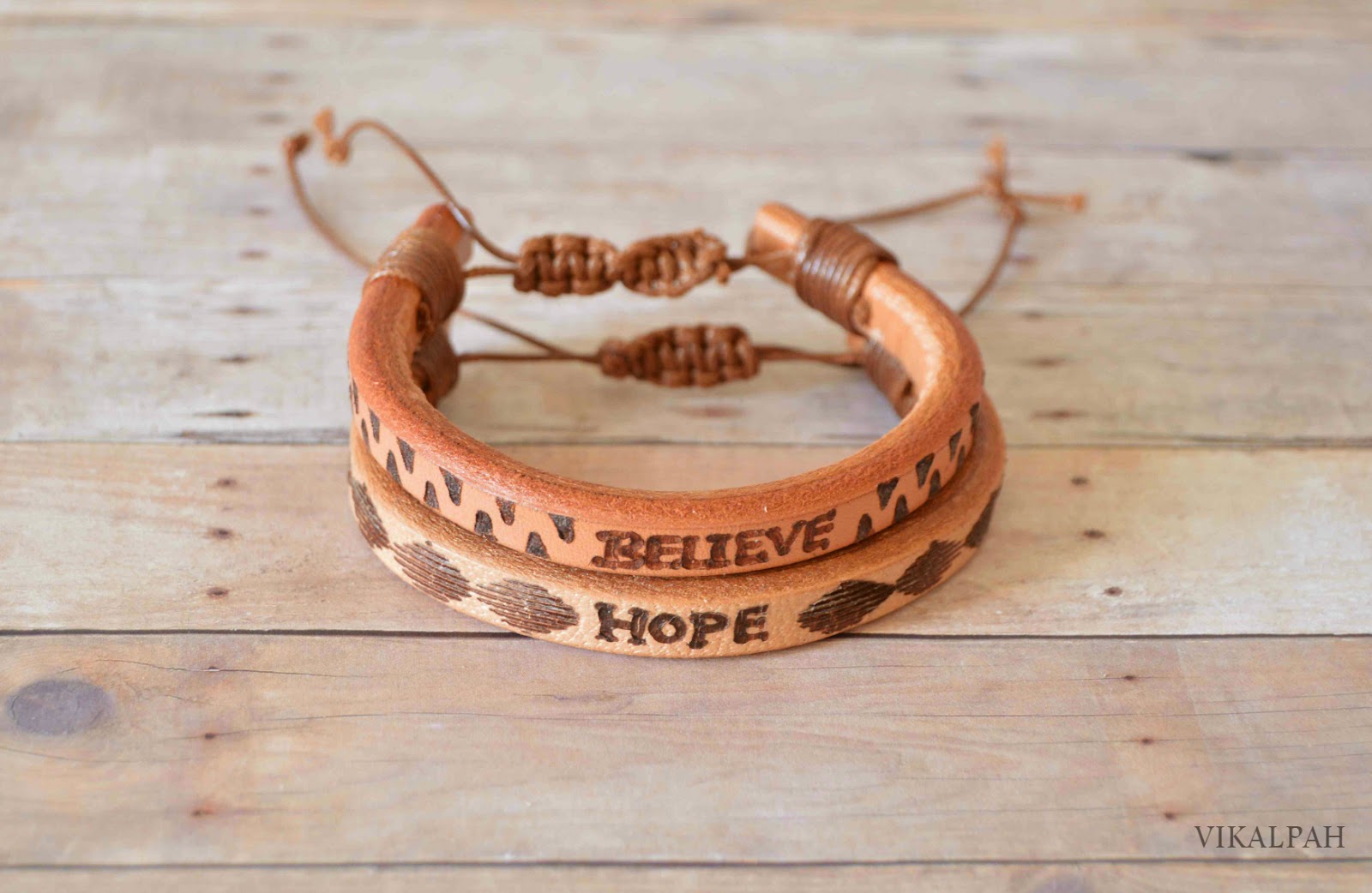 Vikalpah How to make leather bracelet for men