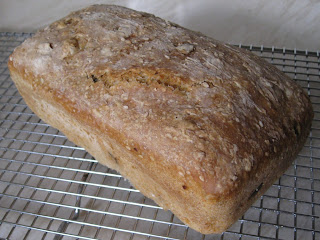homemade wholemeal bread loaf