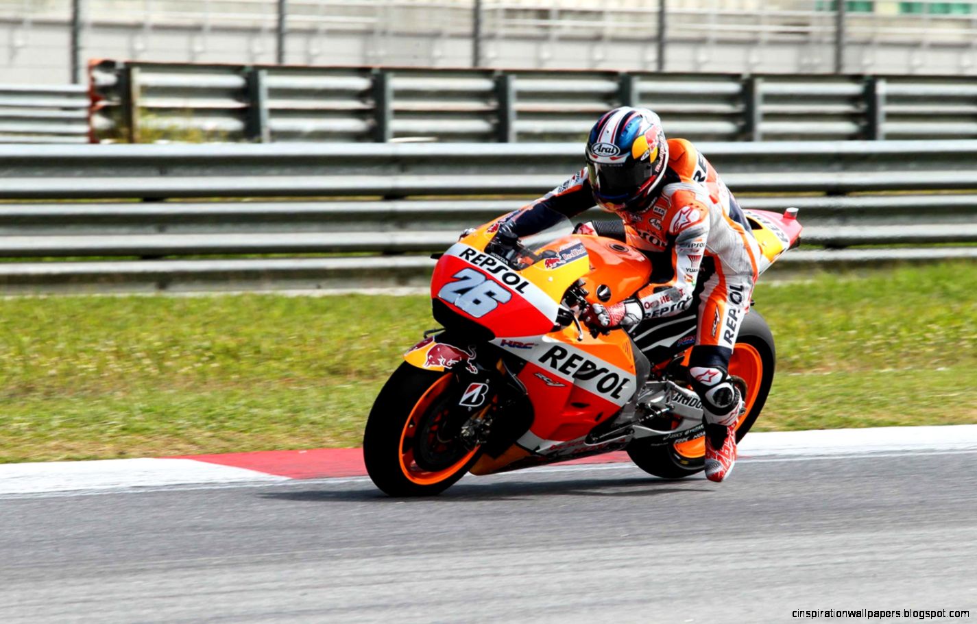 Motogp Dani Pedrosa Repsol Honda Rc213V Action  Wallpapers Collection