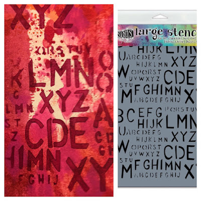 Dylan's Blog: New Dylusions Stencil Samples - January 2017