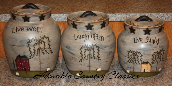 Adorable Country Classics Home Decor Gifts Cookie Jars Butter
