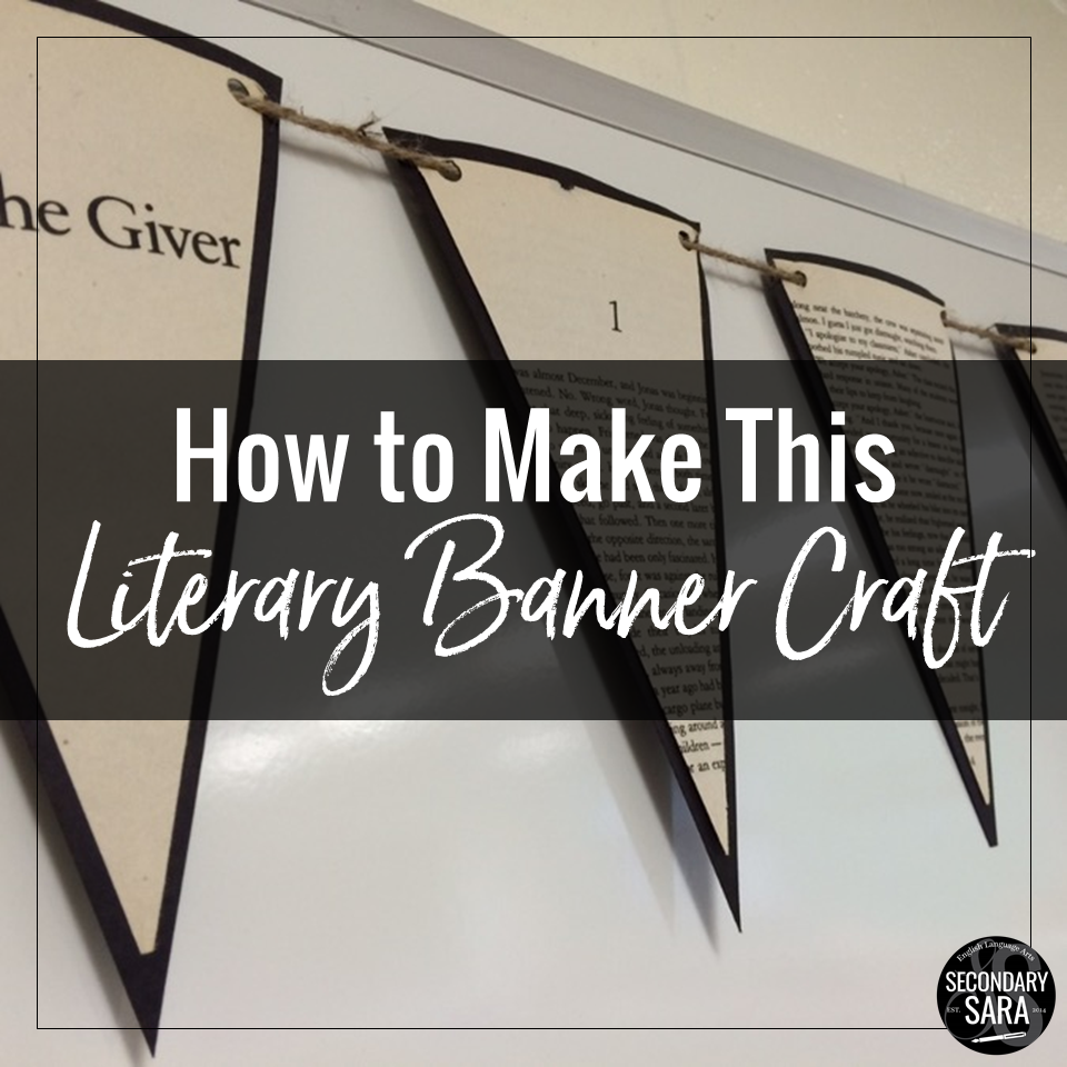 Literary Banners English Classroom Craft Secondary Sara