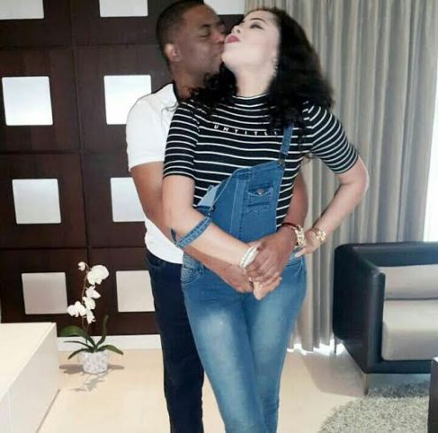 Loved up photo of Femi Fani-Kayode & his wife, Precious