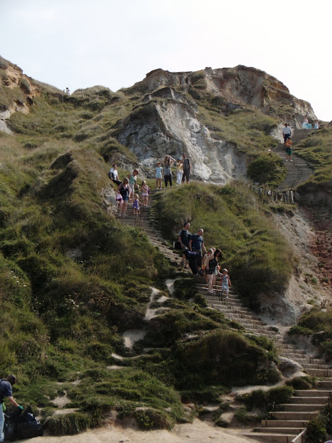 Cliff Steps down to Durdle Door