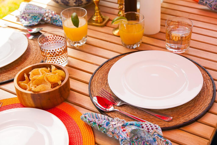 colorful summer entertaining