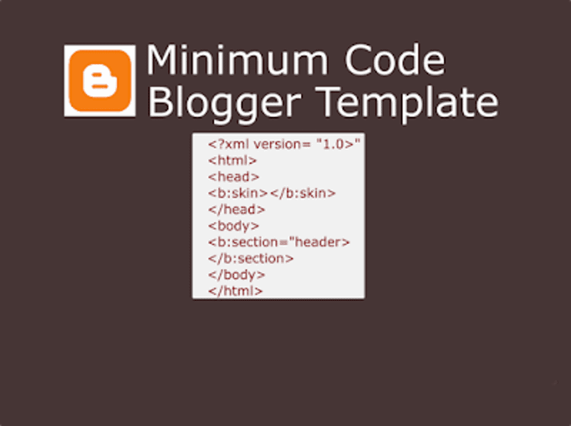 минимальный код для шаблона Blogge