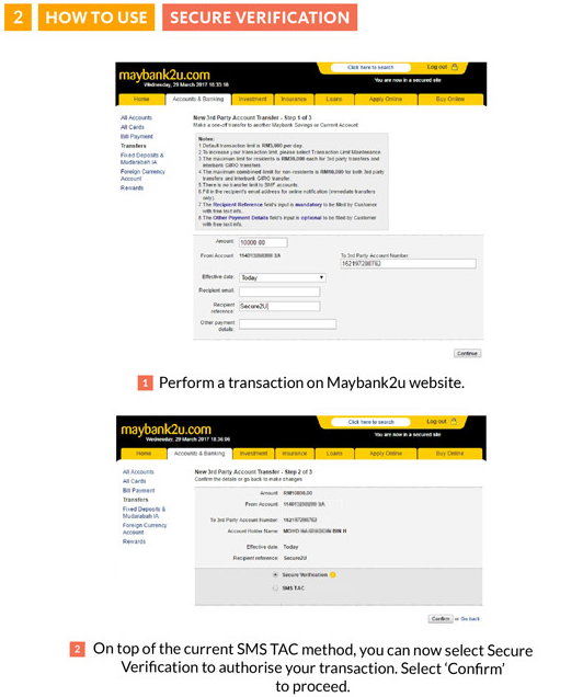 Maybank 推出 Secure Verification 和 Secure TAC