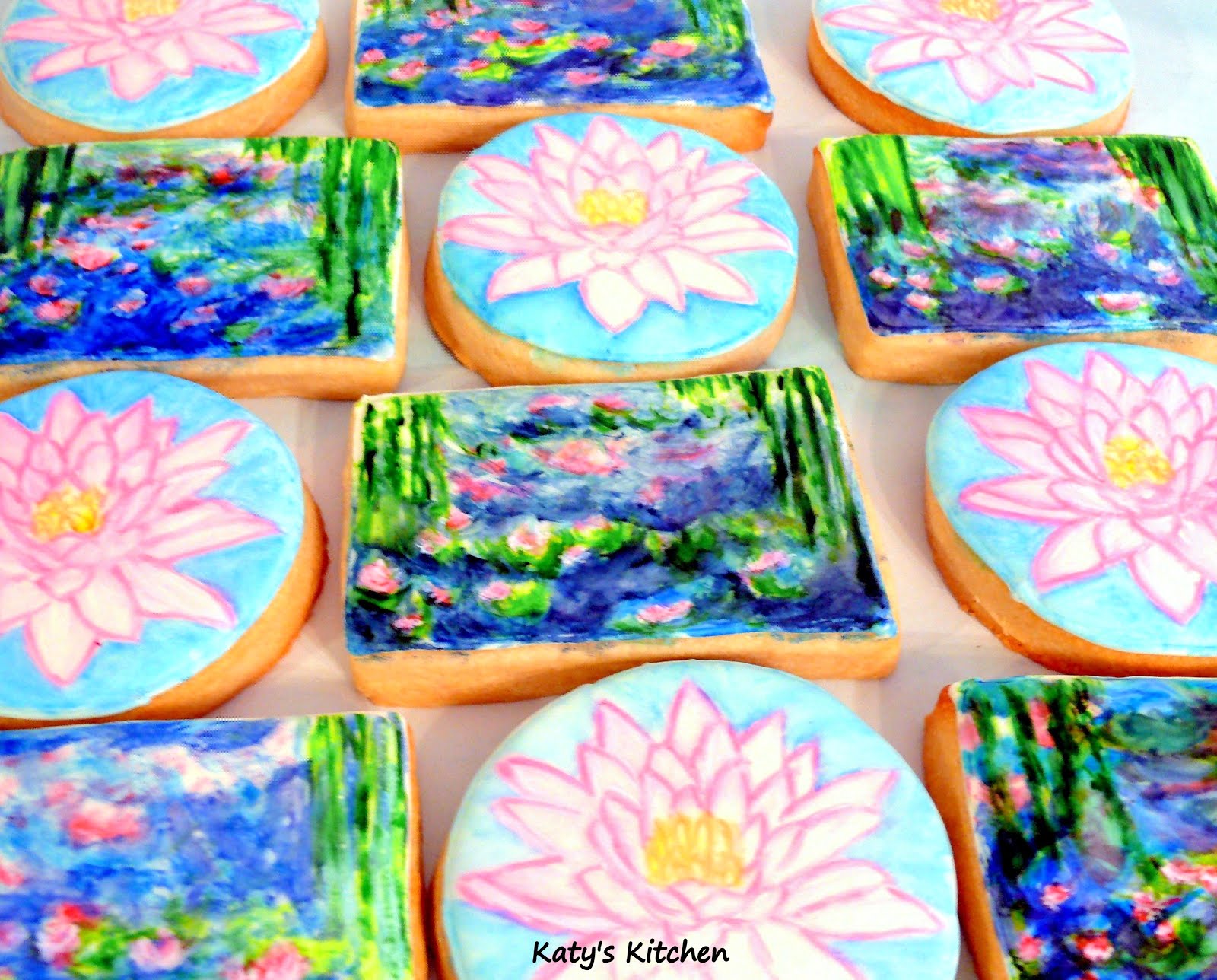 Katy's Kitchen Water Lily Cookies Inspired by