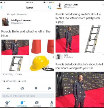Korede Bello outfit to MAMA 2016
