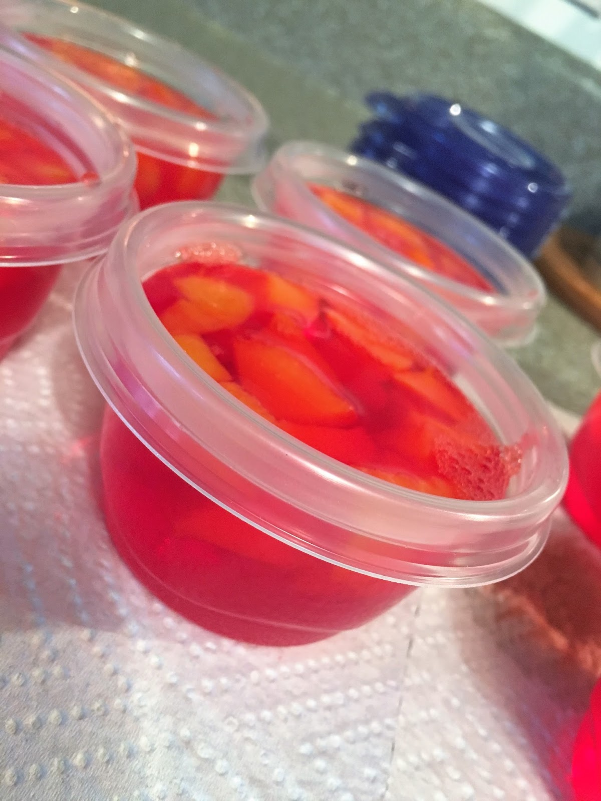 Homemade Jello Fruit Cups