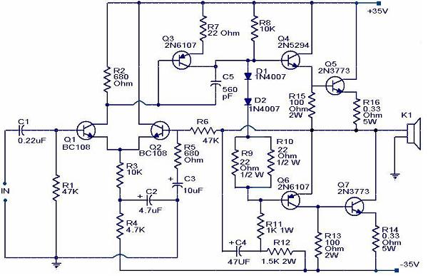 100 Watt Power Amplifier - Electronic Knowledge Share