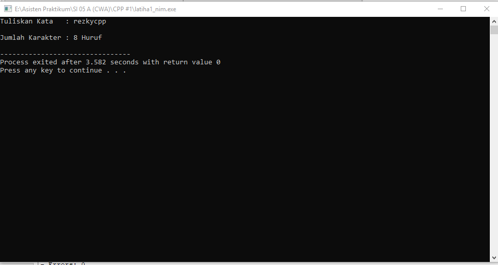 Program C Untuk Menghitung Jumlah Karakter Termasuk Spasi Rzdev Belajar Programming