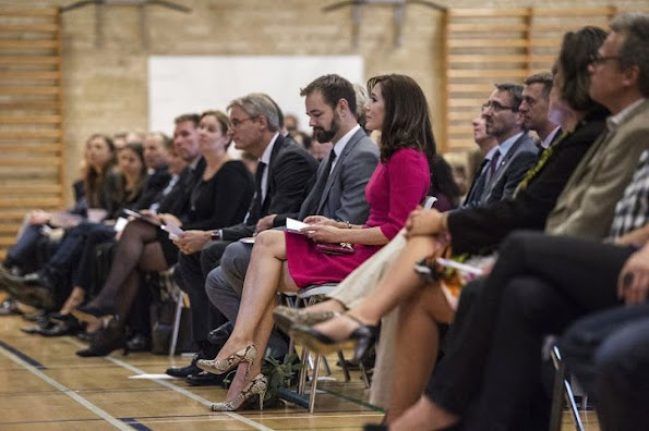 Crown Princess Mary of Denmark attends the opening of the International School of Aarhus Academy for Global Education