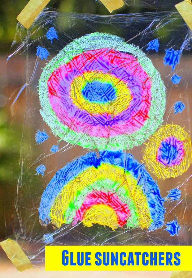 Glue Suncatchers Pink Stripey Socks