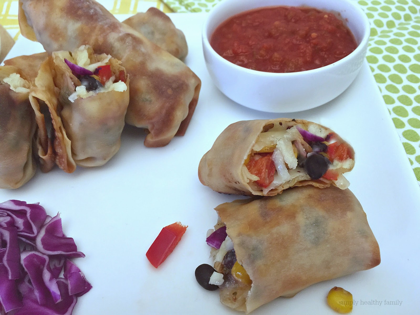 Healthy Blog Vegetarian South Western Egg Rolls Sponsored