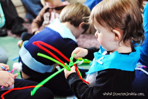  direktør juveler: Sea Anemone Pipe Cleaner håndværk til under havet (Octonauts, Bubble Guppies, Lille Havfrue) fest. Fødselsdag ideer på directorjewels.com