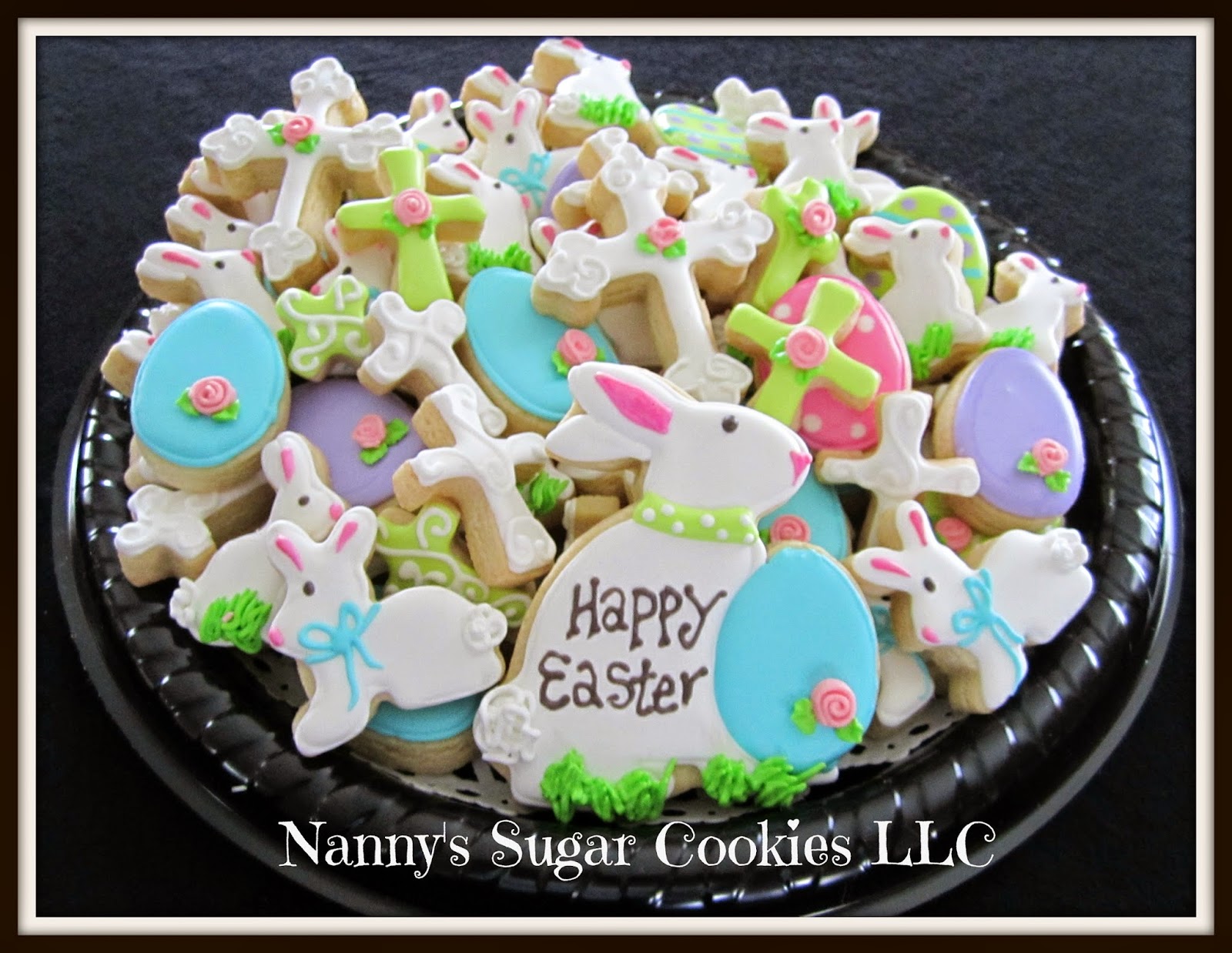 Nanny's Sugar Cookies LLC Happy Easter Cookie Platters...