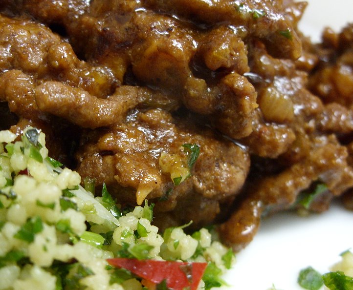 Jenny Eatwell's Rhubarb & Ginger Rasalhanout Minced Lamb with