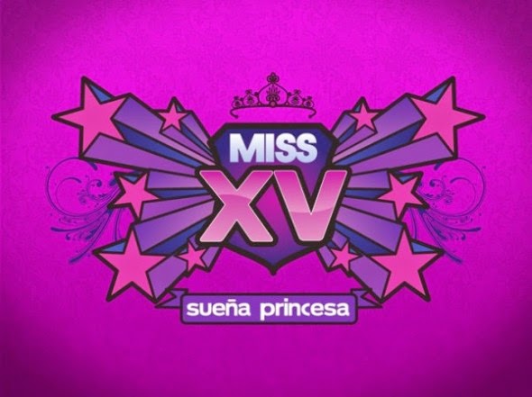 logo miss xv sueña princesa numeros romanos