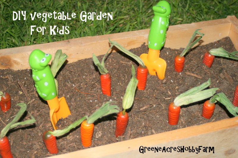 Greene Acres Hobby Farm DIY Fake Vegetable Garden for Kids